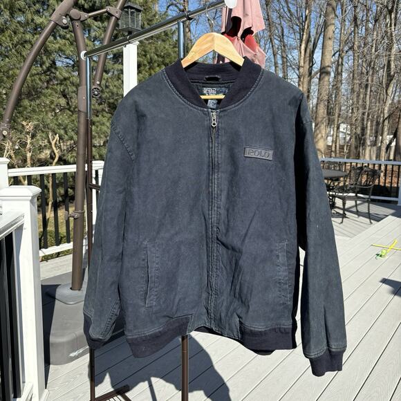 美品 POLO Ralph Lauren TWILL BOMBER JACKET Twill Bomber Jacket